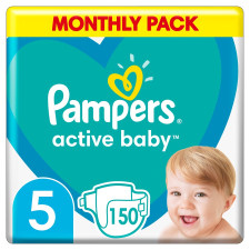 Пiдгузки Pampers Active Baby розмір 5 Junior 11-16кг 150шт mini slide 1