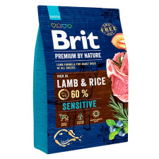 Корм сухий Brit Premium з ягням для собак з чутливим травленням 3кг mini slide 1