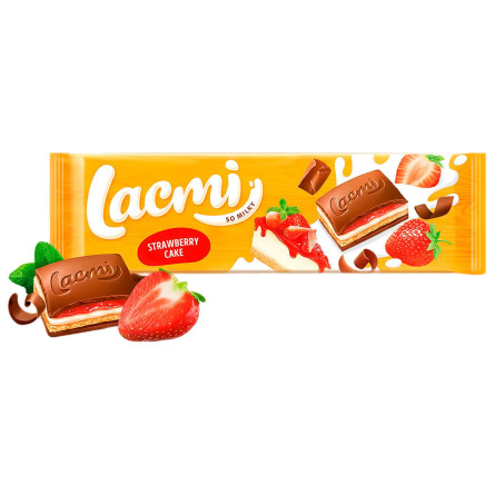 Шоколад Roshen Lacmi Strawberry cake 280г slide 3