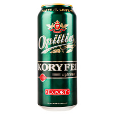 Пиво Opillia Export Koryfei світле 4.2% 0,5л mini slide 1