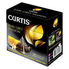 Чай чорний Curtis Earl Grey Passion в пірамідках 20шт*1,7г mini slide 1