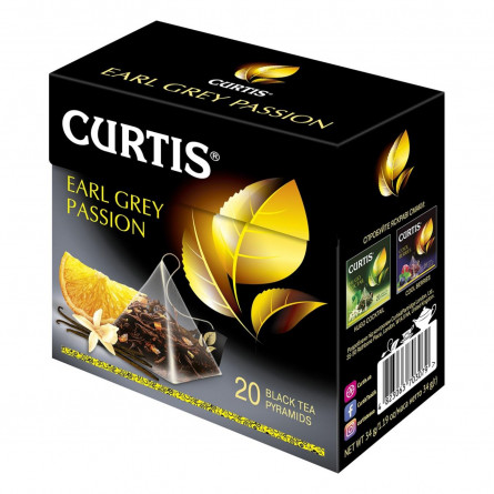 Чай чорний Curtis Earl Grey Passion в пірамідках 20шт*1,7г slide 2