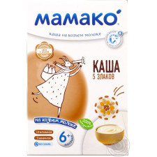 Каша на козьем молоке Мамако 5 злаков 200г mini slide 1