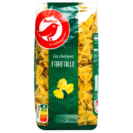 Макарони Ашан Farfalle 500г slide 2