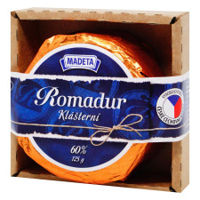 Сир Madeta Romadur Klasterni 60% 125г mini slide 1