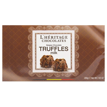 Трюфель L'Heritage Chocolates з молочного шоколаду в пластівцях 220г slide 3