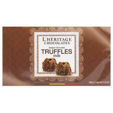 Трюфель L'Heritage Chocolates з молочного шоколаду в пластівцях 220г mini slide 3