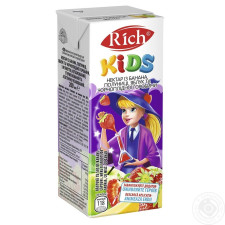 Нектар Rich Kids банан клубника яблоко с мякотью 200мл mini slide 1