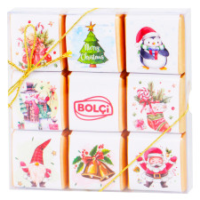Цукерки Шоколадні Christmas Chocolate Tiles ТМ Bolci 144 г mini slide 1