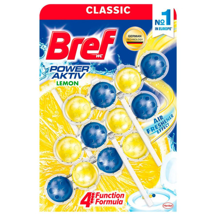 Блок туалетный Bref Juicy Lemon 3х50г slide 1