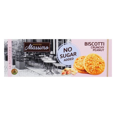 Печиво Maestro Massimo Biscotti Peanut 135г slide 2