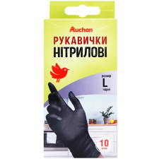 АШАН RB/РУКАВИЦІ НІТРИЛ L 10ШТ mini slide 2