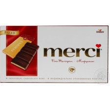 Шоколад чорний Merci з марципаном 112г mini slide 1