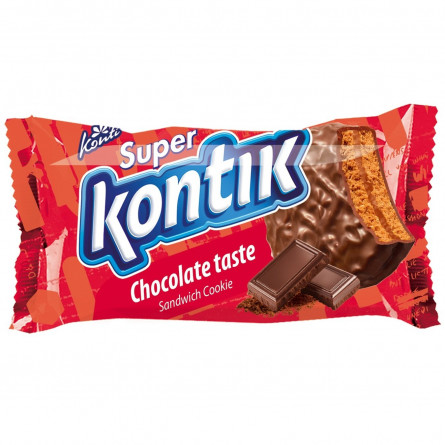 Печенье-сэндвич Konti Супер-Контик шоколадный вкус 100г slide 1