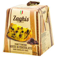 Панеттоне з Шоколадною Стружкою ТМ ZAGHIS 100 г mini slide 1