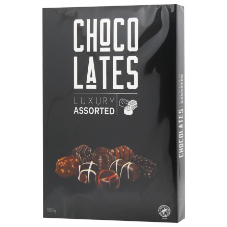 Цукерки PIASTEN шоколадні асорті Chocolates Schwarz 180 г slide 1