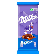 Шоколад молочний Milka з печивом Oreo та начинкою зі смаком ванілі 92г mini slide 2