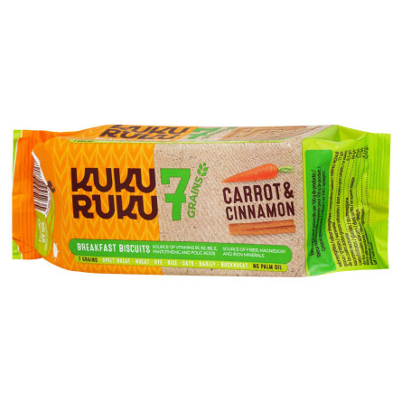 Печиво Kuku Ruku 7 злаків зі смаком моркви та кориці 160г slide 2