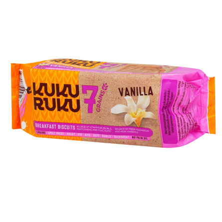 Печиво Kuku Ruku 7 злаків зі смаком ванілі 160г slide 2