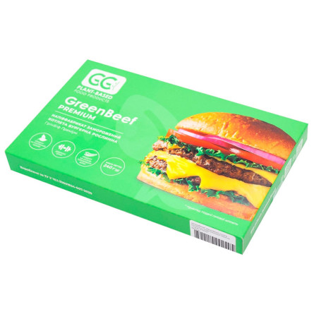 Рослинна м'ясна бургерна котлета GreenBeef Premium Green Go 240 г slide 2