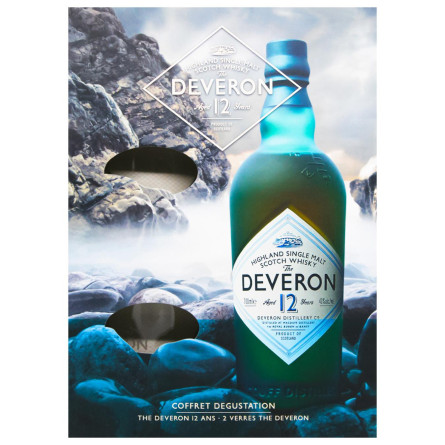 Набір віскі The Deveron 12 років + 2 glasses 0.7 л slide 2