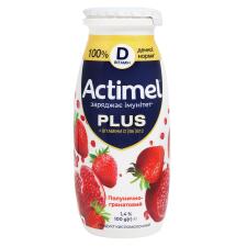 Продукт кисломолочний Actimel Полунично-гранатовий 1,4% 100г mini slide 1