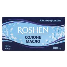 Масло Roshen соленое кислосливочное 80% 180г mini slide 2