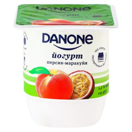 Йогурт Danone персик-маракуйя 1,2% 115г slide 1