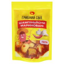 Шампіньйони Грибний Світ гострі мариновані 300г mini slide 1