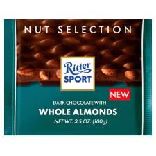 Шоколад чорний Ritter Sport з цілим мигдалем 100г mini slide 1