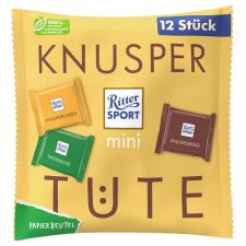 Цукерки Ritter Sport Mini Knusper Tute з хрустким печивом, пластівцями та шматочками горіхів 200г mini slide 1