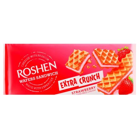 Вафли Roshen Wafers Sandwich Extra Crunch клубника 142г slide 1