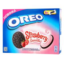 Печенье Oreo вкус клубника и чизкейк 228г mini slide 1