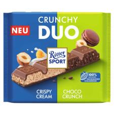 Шоколад молочный Ritter Sport Crunchy Duo с кусочками миндального печенья, фундуком и кукурузными хлопьями 218г mini slide 1