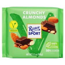 Шоколад чорний Ritter Sport з хрустким мигдалем веган 50% 100г mini slide 1