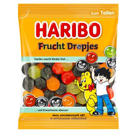 Цукерки Haribo Фруктові краплі 160г slide 1