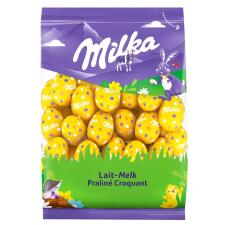 Цукерки Milka Яйця з кремової начинкою з мигдально-фундуковим праліне та хрустким рисом 350г mini slide 1