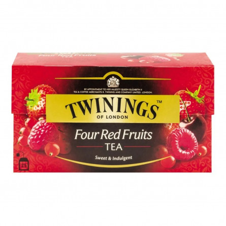 Чай чорний Twinings of London зi смаком чотирьох червоних фруктiв 25шт 2г slide 1