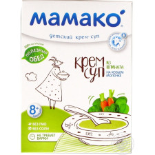 Крем-суп на козиному молоці Мамако зі шпинату для дітей з 8 місяців 150г mini slide 1