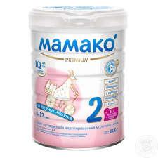 Смесь Мамако 2 Премиум сухая на основе козьего молока для детей от 6 до 12 месяцев 800г mini slide 1