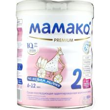Суміш Мамако 2 Преміум суха на основі козиного молока для дітей вiд 6 до 12 місяців 800г mini slide 3