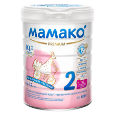 Смесь Мамако 2 Премиум сухая на основе козьего молока для детей от 6 до 12 месяцев 800г mini slide 4