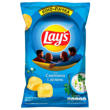 Чипсы Lay's картофельные со вкусом сметаны и зелени 200г mini slide 2