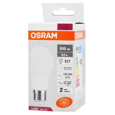 Лампа Osram А 60 7W/840 230V FR E27 slide 1