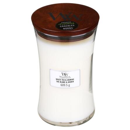 Аромасвеча Woodwick White Tea and Jasmine Large 609г slide 2