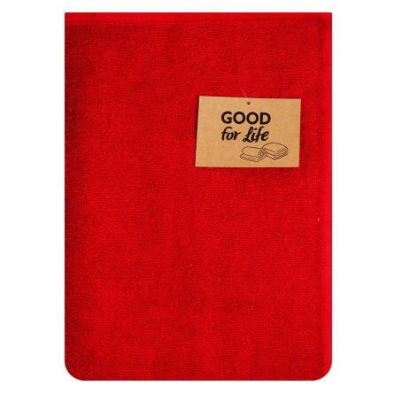 Рушник Good for Life махровий червоний 400г/м2 50х90см slide 1