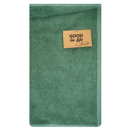Рушник Good for Life махровий темно-зелений 400г/м2 40х70см slide 1