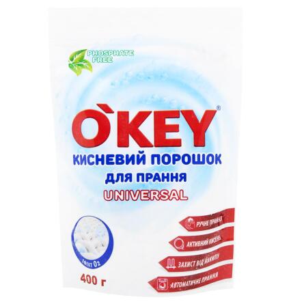 Пральний порошок O'Key Universal кисневий 400г slide 1