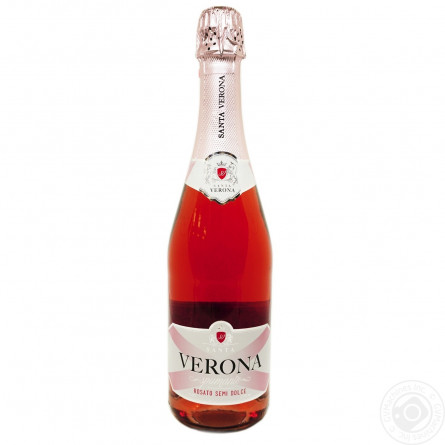 Напій винний газований Santa Verona рожевий напівсолодкий 7,5% 0,75л slide 2