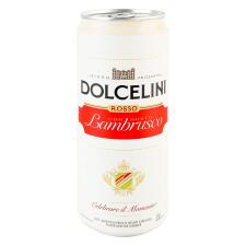 Сидр Dolcelini Rosso Con Gusto Lambrusko шипучий сладкий 7,5% 0,33л mini slide 1